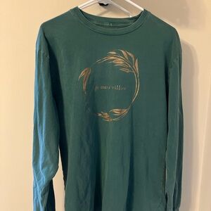 Taylor Swift Life was a Willow Green Tee with Gold Print